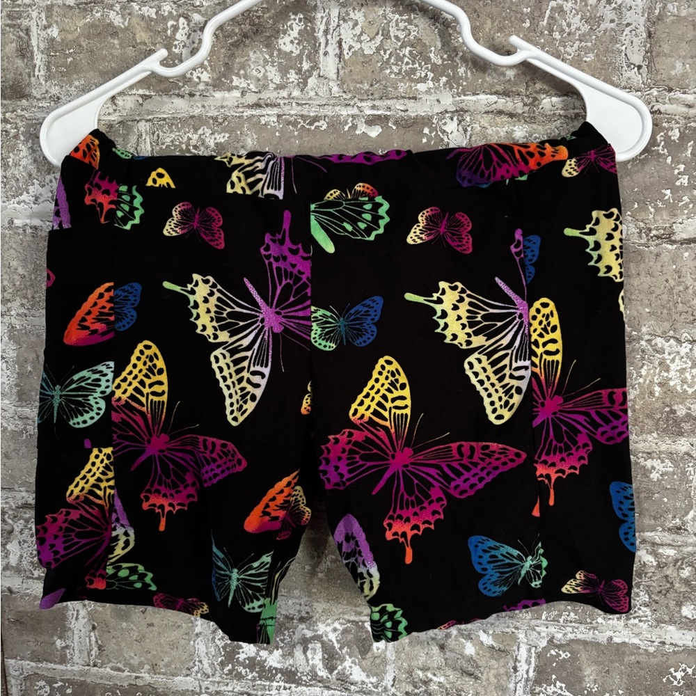 Colorful Butterfly Print Shorts